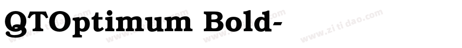 QTOptimum Bold字体转换